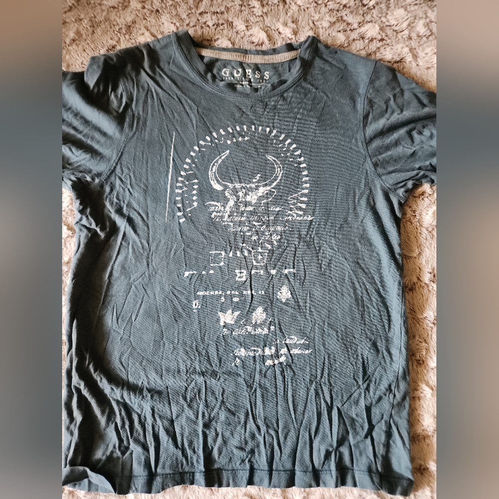 GUESS Teal Graphic Tee
